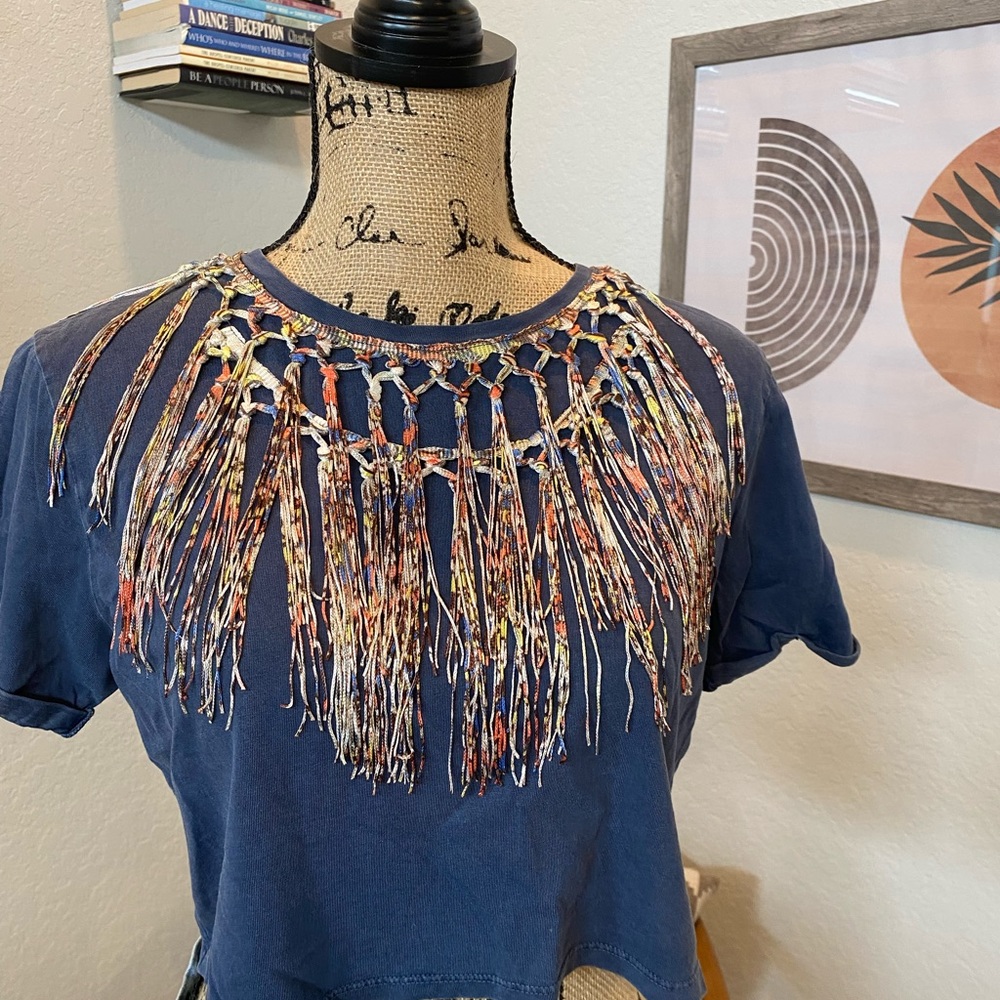 Fun fringe crop top